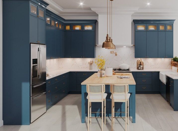 Oxford Navy in a real kitchen