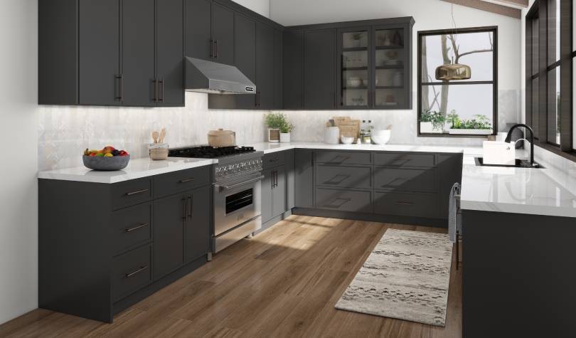 Venetian Graphite in a real kitchen