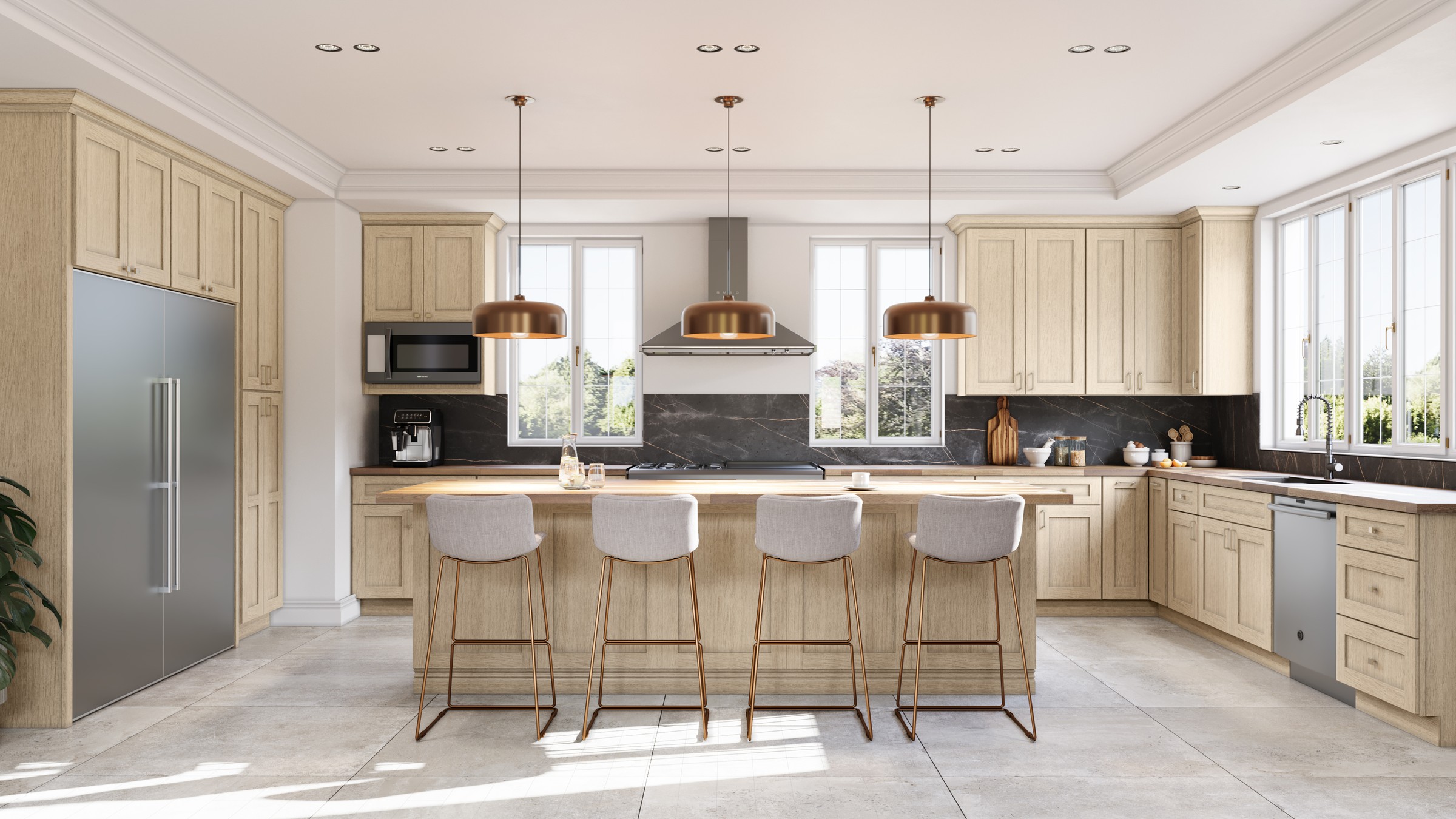 Desert Oak in a real kitchen