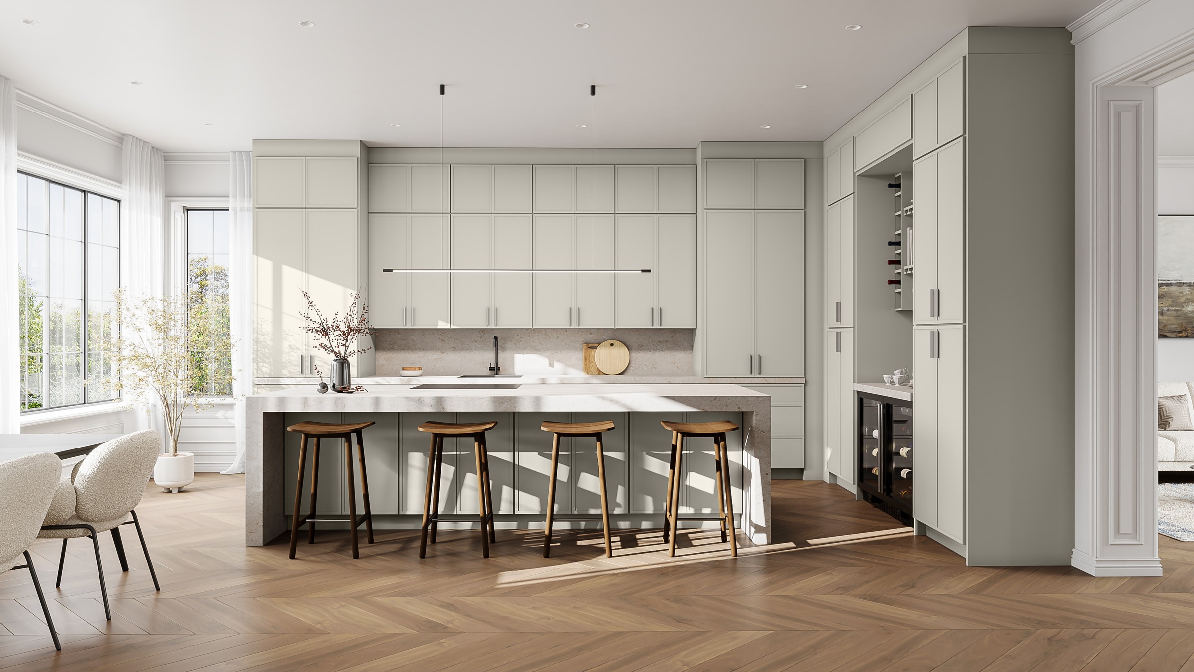 Fabuwood Luna cabinets in Dove